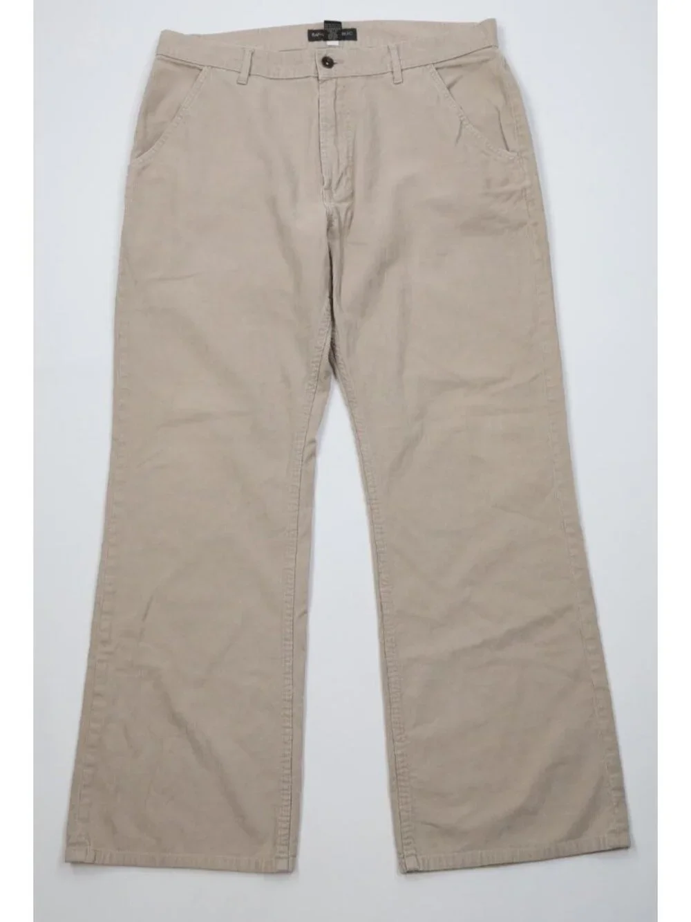 Vintage Y2K 2007 Banana Republic Mens 36x32 Faded Wide Leg Corduroy Chino Pants